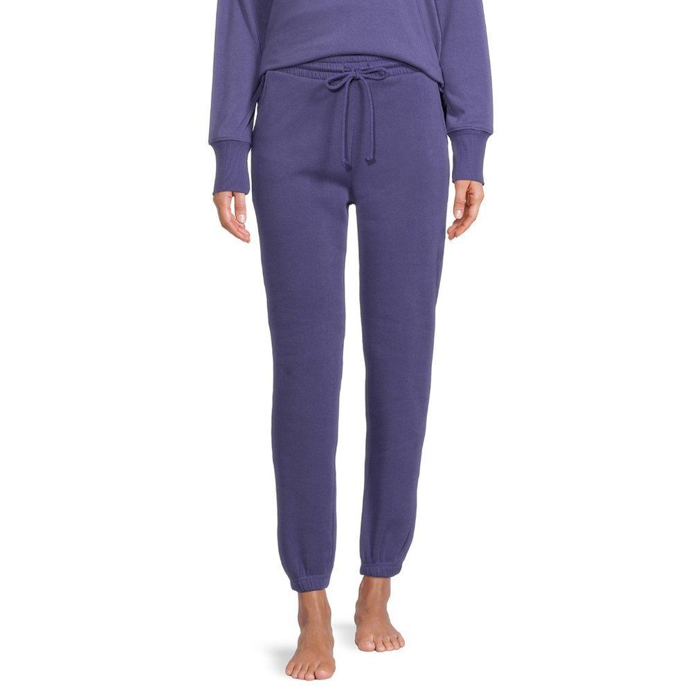 French Terry Fleece Sweatpants Lounge Pants Iris Sz 2X NWT